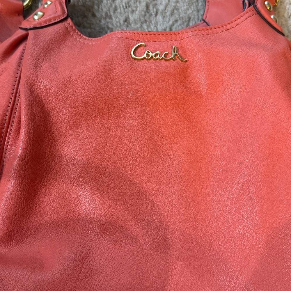 Coach Coral Leather Shoulder Bag - Picture 5 of 5